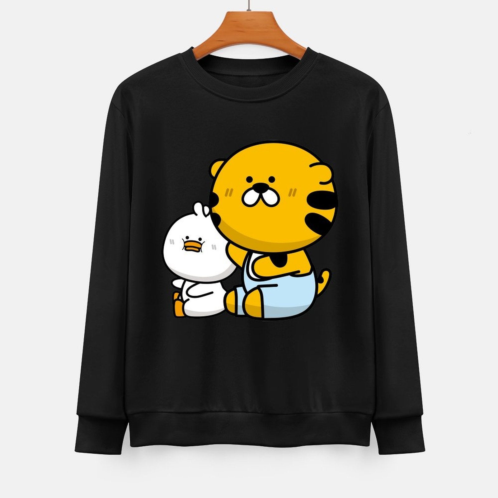 Front Patterned Long Sleeve TopIndoor Vibrant Colors